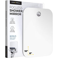 HoneyBULL Miroir douche anti-buée pour un rasage clair