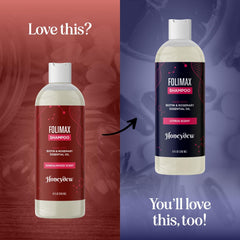 Folimax Biotin Shampoo – zinc et romarin, cheveux plus résistants et éclatants.