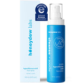 Honeydew Labs acide hypochloreux en brume sur bouteille, soin visage pratique.