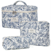 Honitty sac maquillage patchwork floral – rangement élégant pour vos produits