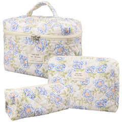 Trousse honitty matelassée fleuri pour rangement chic lors de vos déplacements.