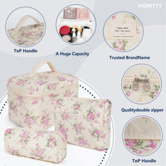Honitty trousse maquillage légère et portable, idéale pour emporter en déplacement