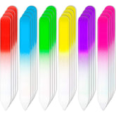 Honoson lime à ongles en verre cristal, 24 pièces, précision durable pour ongles naturels.