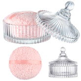 Pot-poudre en verre HONSIO pour rangement élégant et durable.