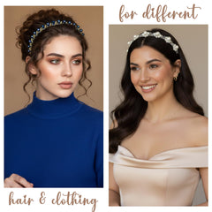 Hoojoot bandeaux designs variés mariage, idéal avec robe et glamour