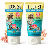 Hook'Ya crème solaire minérale, bouteille 3oz, protection UVA/UVB fiable.
