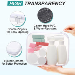 Hoolerry étuis PVC-0-8mm, durables et faciles à nettoyer lors des déplacements
