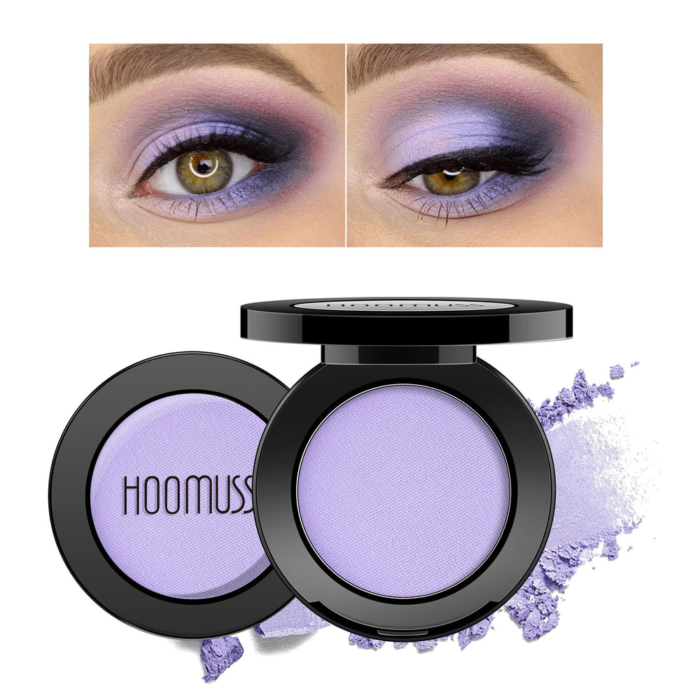 HOOMUSS ombre à paupières violet matte : pod compact offrant couleur intense