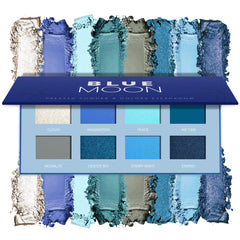 HOOMUSS palette d'ombres bleues matte à 8 couleurs pour looks variés et longue tenue.