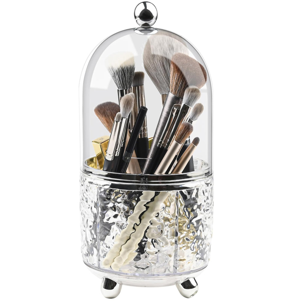 Hoosel étui pinceaux transparent avec couvercle protège vos outils et garde le maquillage net.