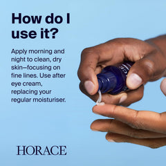 Horace Gel Visage Homme, parfum ambre délicat pour une expérience sensorielle.