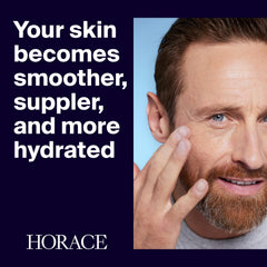 Horace Gel Visage Homme, lissage des ridules pour un teint plus ferme.