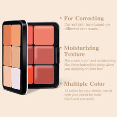 HOSAILY correcteurs crème et blush en nuances variées pour corriger et illuminer la peau.