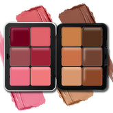 HOSAILY Palette crème blush correcteur 12 teintes pour un teint uniforme et naturel.