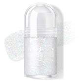 HOSAILY Roll-on paillettes holographiques pour visage et corps, effet irisé portable