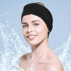 Bandeau spa ajustable Hoteam avec velcro pour un ajustement confortable.