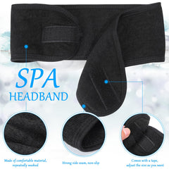 Bandeau spa Hoteam garde les cheveux loin du visage pendant le lavage.