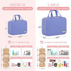 HOTOR sac de toilette suspendu, poches translucides pour repérage rapide.