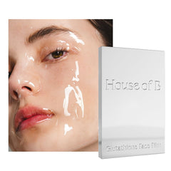 House of B Glow Glutathione – emballage du set, soin prêt à l’emploi et hydratant.