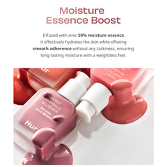 House of Hur Moist Ampoule Blusher Beige Nude sur joues, fini naturel.