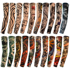 HOVEOX manche tatouage bras tigre pour un style audacieux et protection solaire légère.