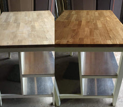 Howard BBC012 finition-bois-planche-boucherie-lustre, aspect soigné et durable
