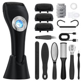 Hoxida Callus Remover pieds, vue avant, peau plus lisse après soin.