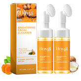 HOYGI Turmeric Face Wash avec brosse – nettoyage en profondeur en douceur.