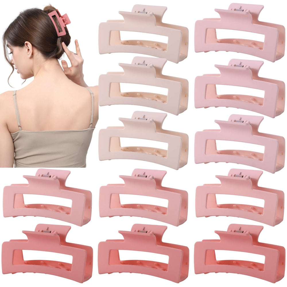 HQ-SITE pince rose matte carré de 3,5 pouces, maintien discret et élégant.