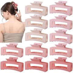 HQ-SITE pince rose matte carré de 3,5 pouces, maintien discret et élégant.