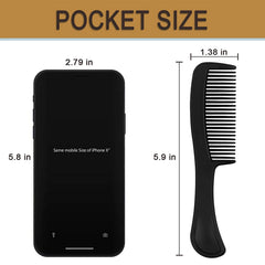 HQSLsund peigne cheveux noir hygiène individuelle emballage jetable pratique