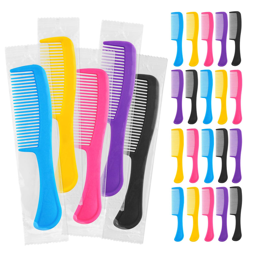 HQSLsund peignes colorés emballage individuel, pratique pour voyage et rangement