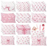 HSDSH pochette coquette noeud rose parfaite pour maquillage et rangement en voyage