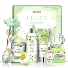 HSOEIXL coffret bien-être lys, expérience spa à domicile.