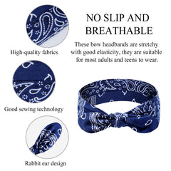 Huachi bandeau bohème imprimé, parfait pour sortir ou pratiquer une activité sportive.