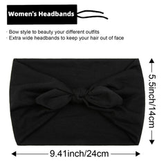 Huachi bandeau cheveux, nœud ample, porté devant ou derrière