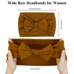 Huachi bandeau rouge vin avec noeud frontal, maintien anti-glisse pour le sport et le quotidien.