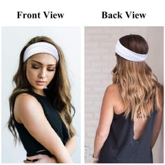 Huachi bandeau vert doux, tissu respirant évacuant la sueur lors du fitness.