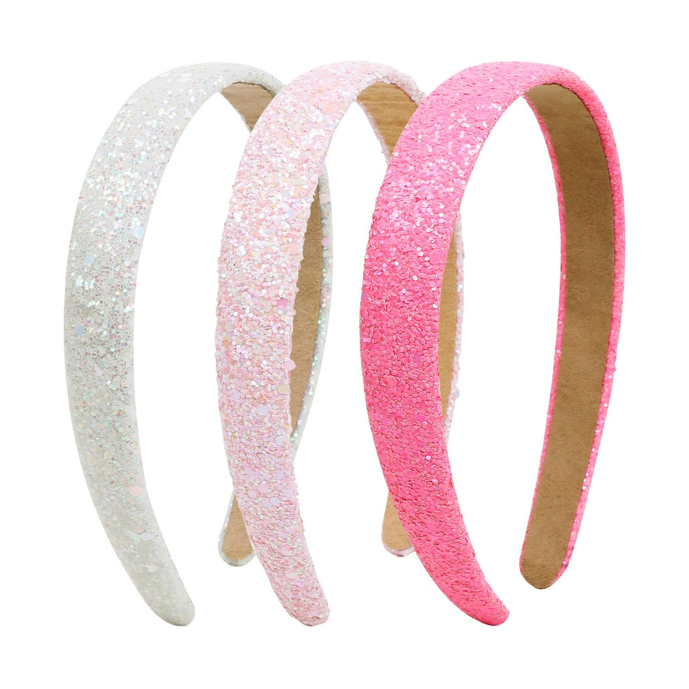 Huachi bandeaux scintillants irisés pour enfants, maintien sûr et look éblouissant.