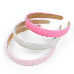 Huachi bandeau blanc à paillettes pour enfants, parfait pour l’école et les fêtes.