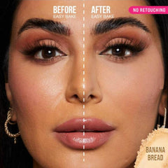 Poudre libre Huda Easy Bake Banane Pain, fini mat et contrôle des brillances.