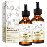 Huile premium cyperus-rotundus, bouteille 60 ml prête pour hydrater et lisser la peau.