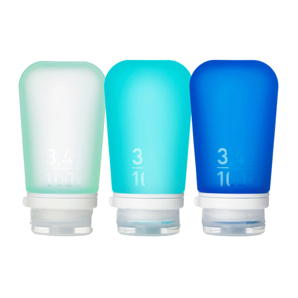 GoToob+ pack large triple, pratique pour transporter plusieurs liquides lors de voyages.