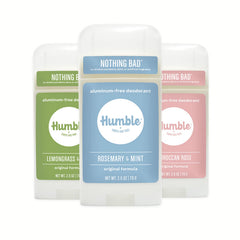 HUMBLE BRANDS déodorant sans aluminium, bouteille prête à l'emploi, protection durable.