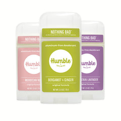 HUMBLE desodorant-stick Subtil Citron Bergamote Gingembre, fraîcheur longue durée.
