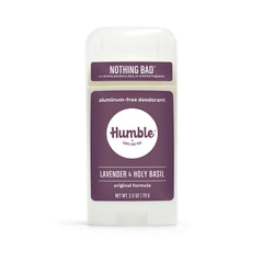 Déodorant Humble Original - bouteille lavande, parfum apaisant et longue tenue.