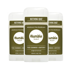 Déodorant Humble Formule Originale en bouteille élégante pour une fraîcheur durable.