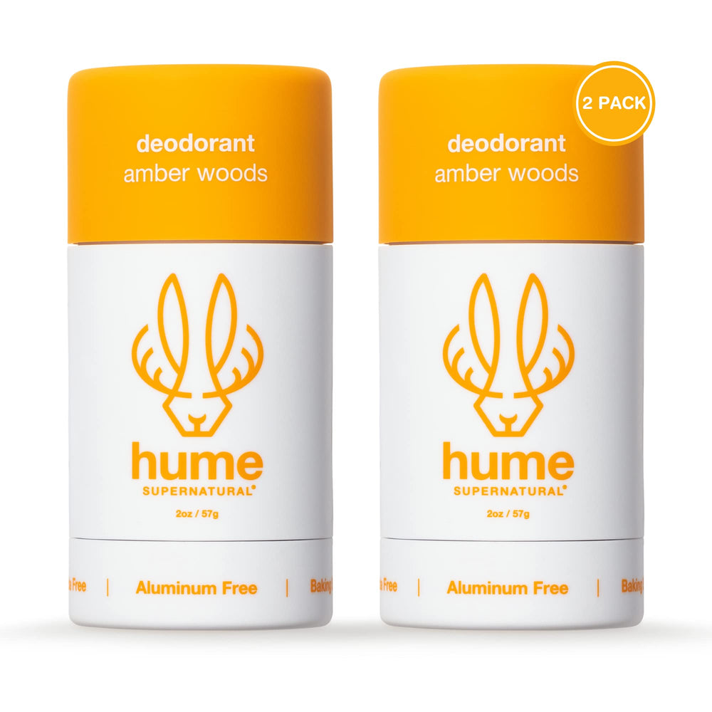Hume Supernatural Ambre-Bois Senteur : déodorant sans aluminium pour une fraîcheur durable.