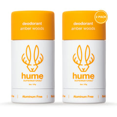 Hume Supernatural Ambre-Bois Senteur : déodorant sans aluminium pour une fraîcheur durable.