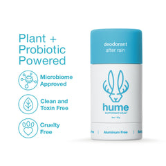 HUME Supernatural déodorant sans bicarbonate et sans parabènes pour peaux sensibles.